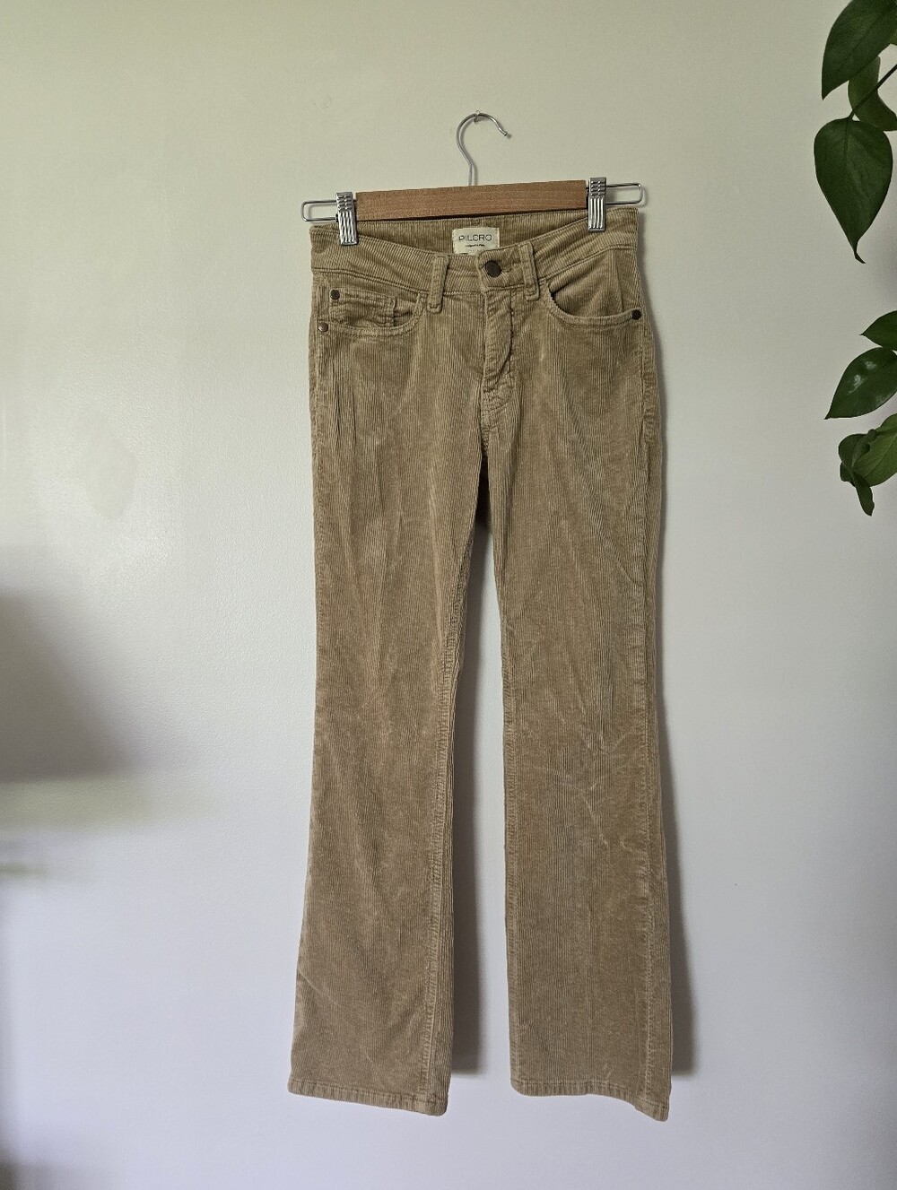 Pilcro Anthropologie Size 25 Beige Corduroy Pants